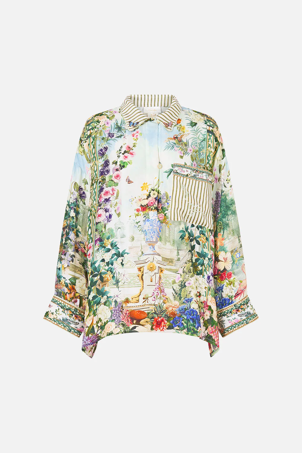 RELAXED COLLARED SHIRT WITH POCKET ART FOR THE EMPRESS - Image 3