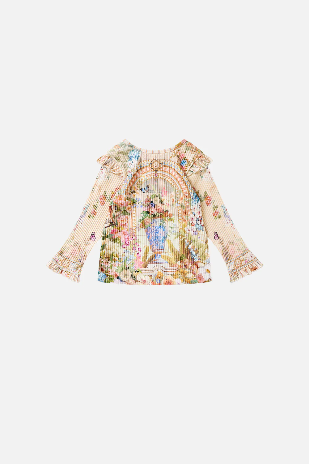 BABIES LONG SLEEVE HENLEY W FRILL SHOULDER MIDSUMMER MASTERPIECE - Image 2