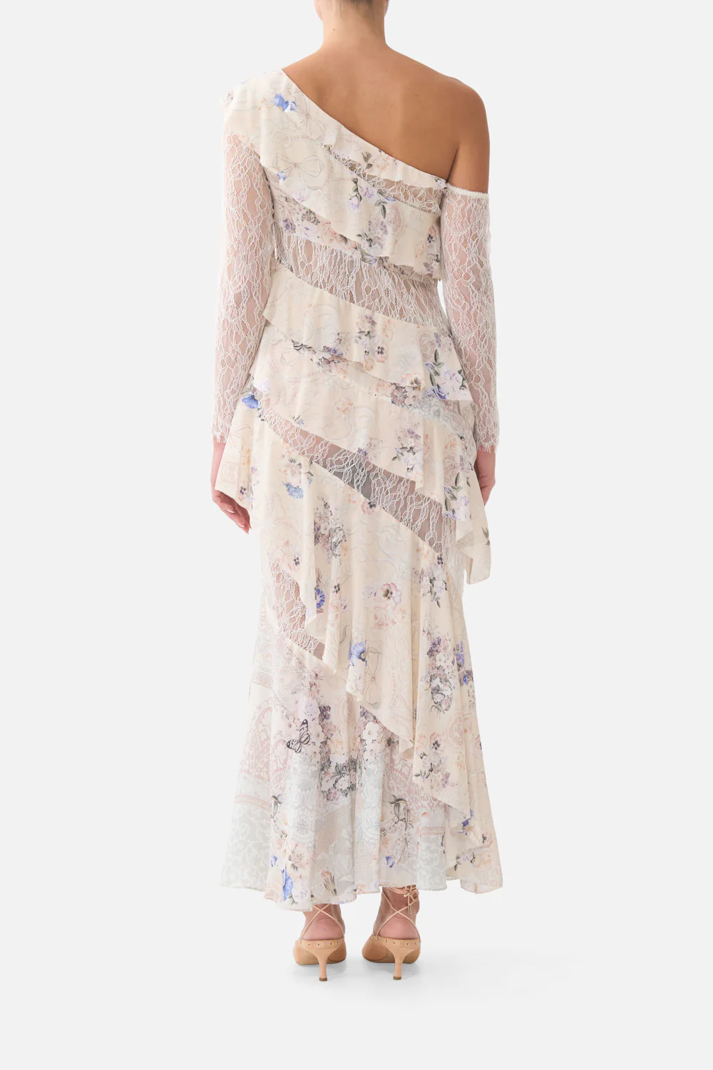 ASYMMETRIC FRILL PANELLED DRESS LACED WITH LOVE - Image 2
