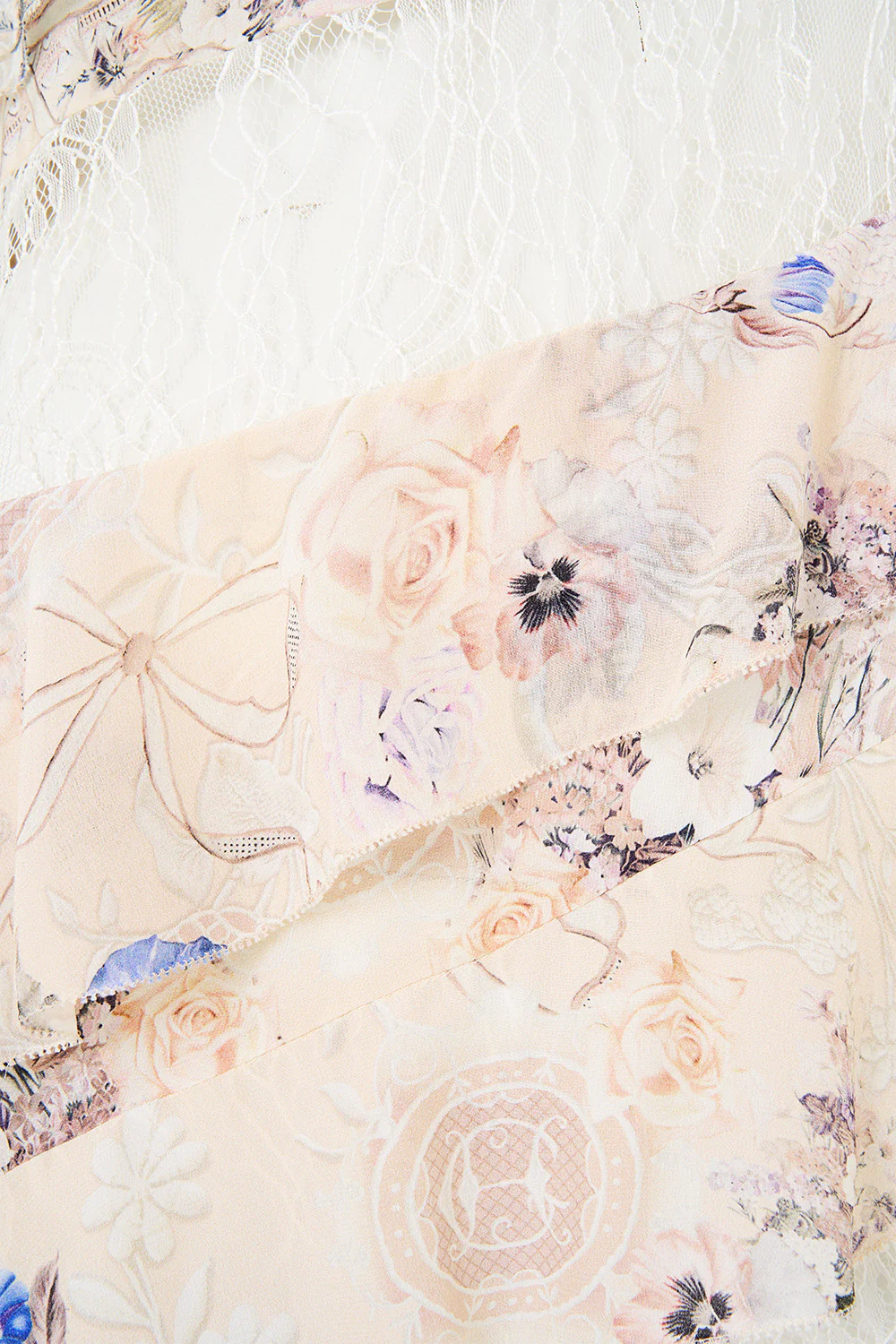 ASYMMETRIC FRILL PANELLED DRESS LACED WITH LOVE - Image 8