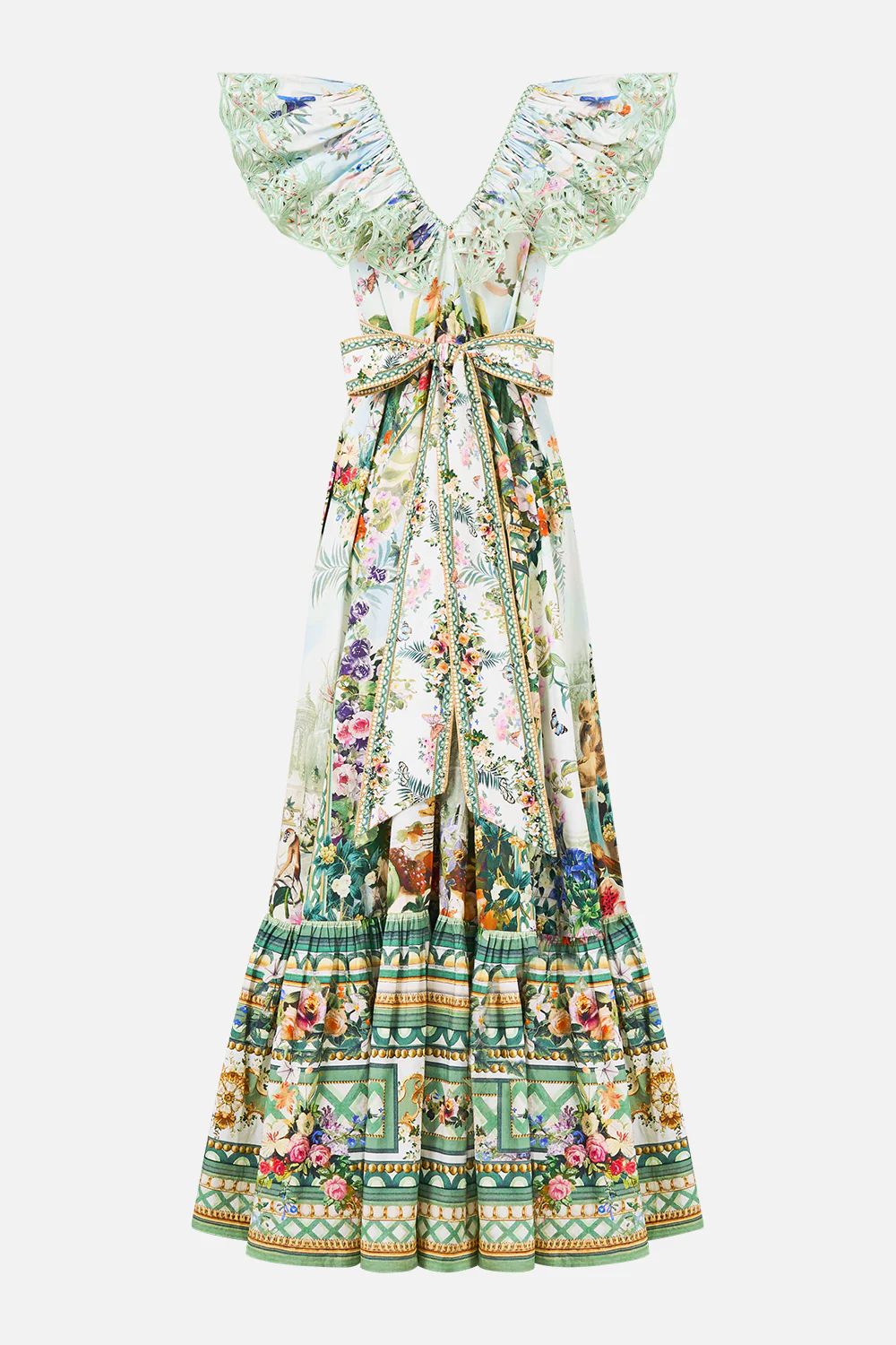 FRILL NECK DRESS WITH HARDWARE ART FOR THE EMPRESS - Image 6
