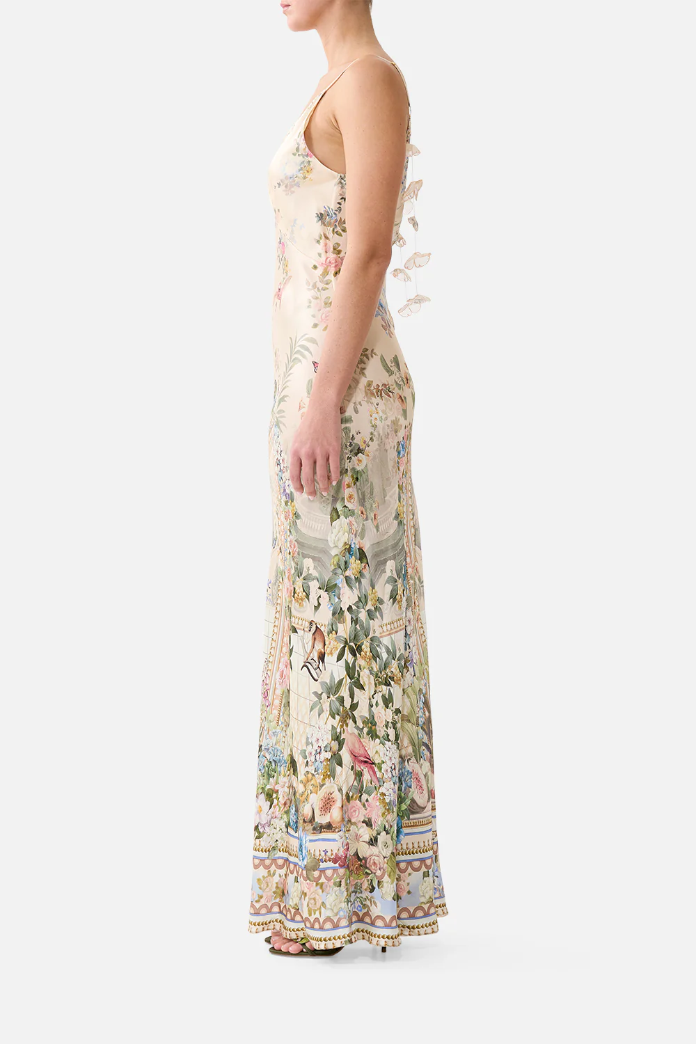 V NECK FULL LENGTH BIAS SLIP DRESS MIDSUMMER MASTERPIECE - Image 4