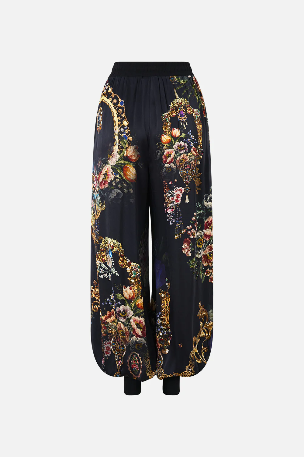 RELAXED TRACK PANT WITH RIBBED HEM NIGHT GARDEN - Image 6