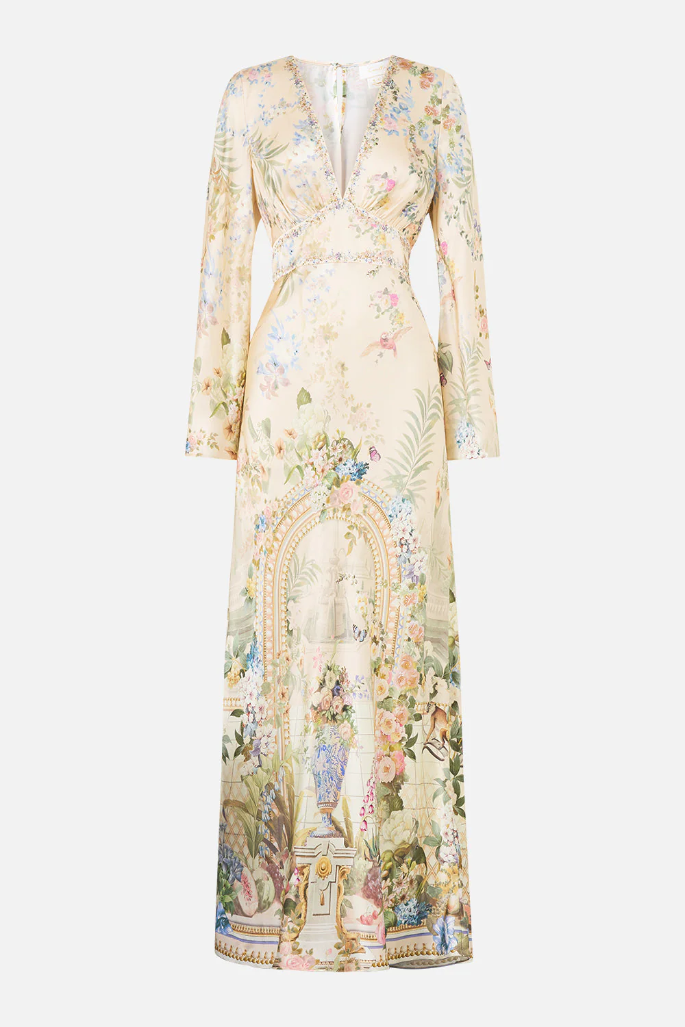 V NECK DRESS WITH FLARED SLEEVE MIDSUMMER MASTERPIECE - Image 3