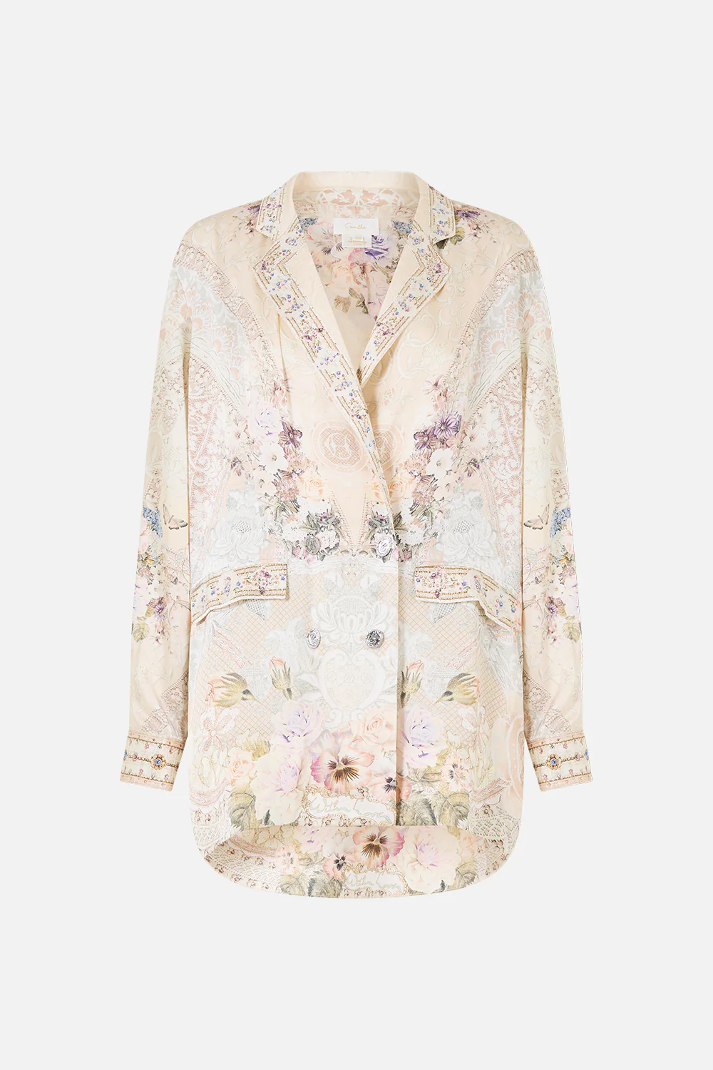 DOUBLE BREASTED SOFT JACKET LACED WITH LOVE - Image 3