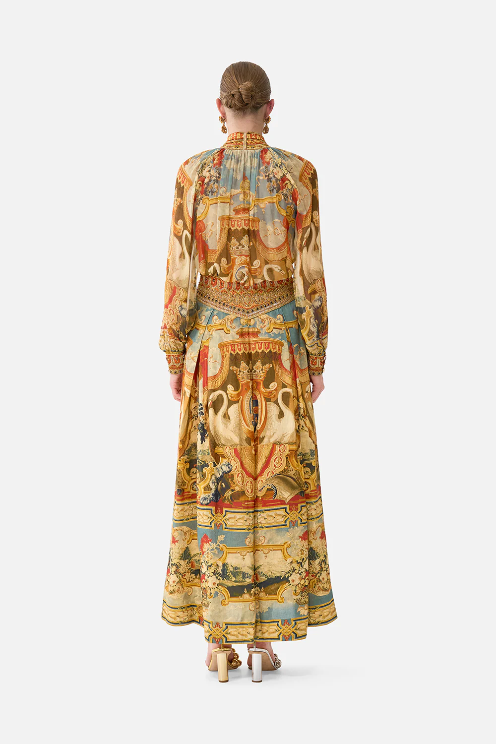 DETACHABLE PUSSY BOW RAGLAN BLOUSE LIFE’S RICH TAPESTRY - Image 2