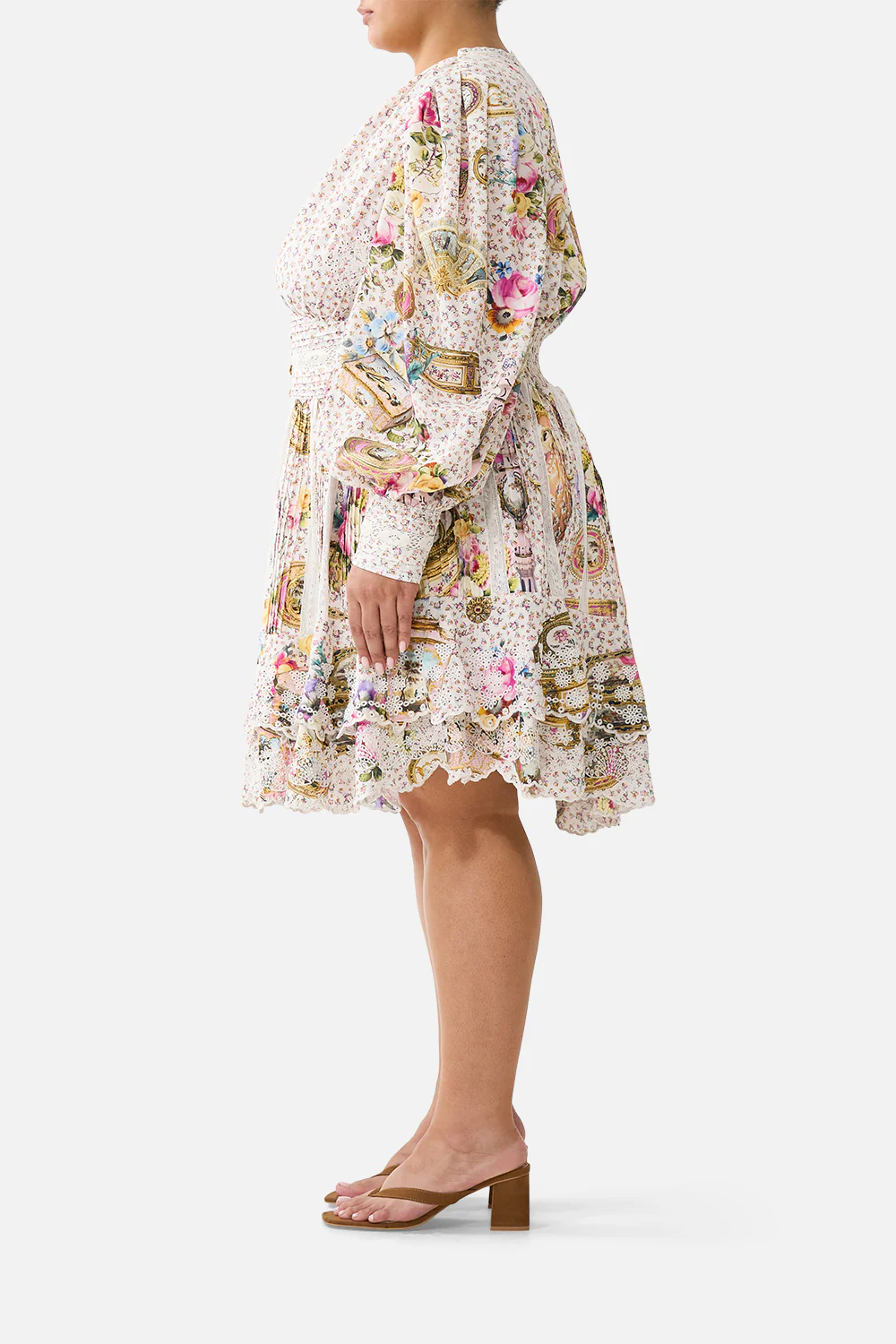 BUTTON FRONT FRILL DRESS IN THE HEART OF ART - Image 11