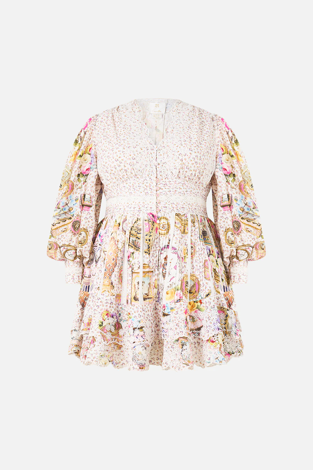 BUTTON FRONT FRILL DRESS IN THE HEART OF ART - Image 8