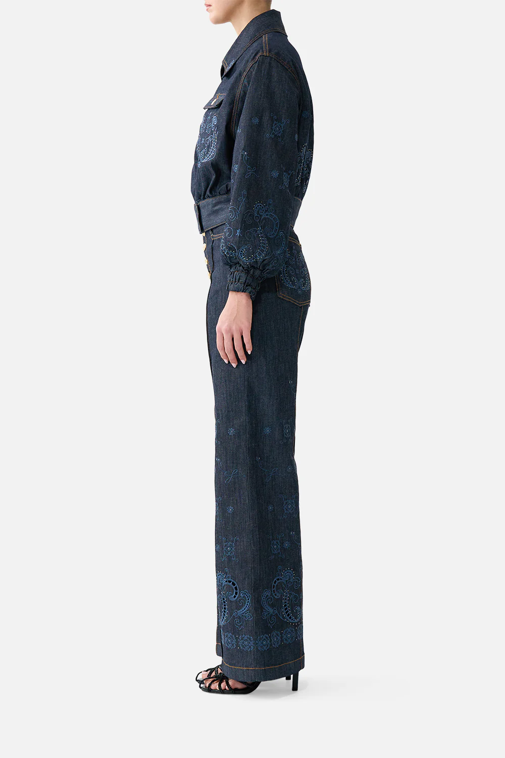 JENNA HIGH WAISTED FLARE DENIM - Image 2