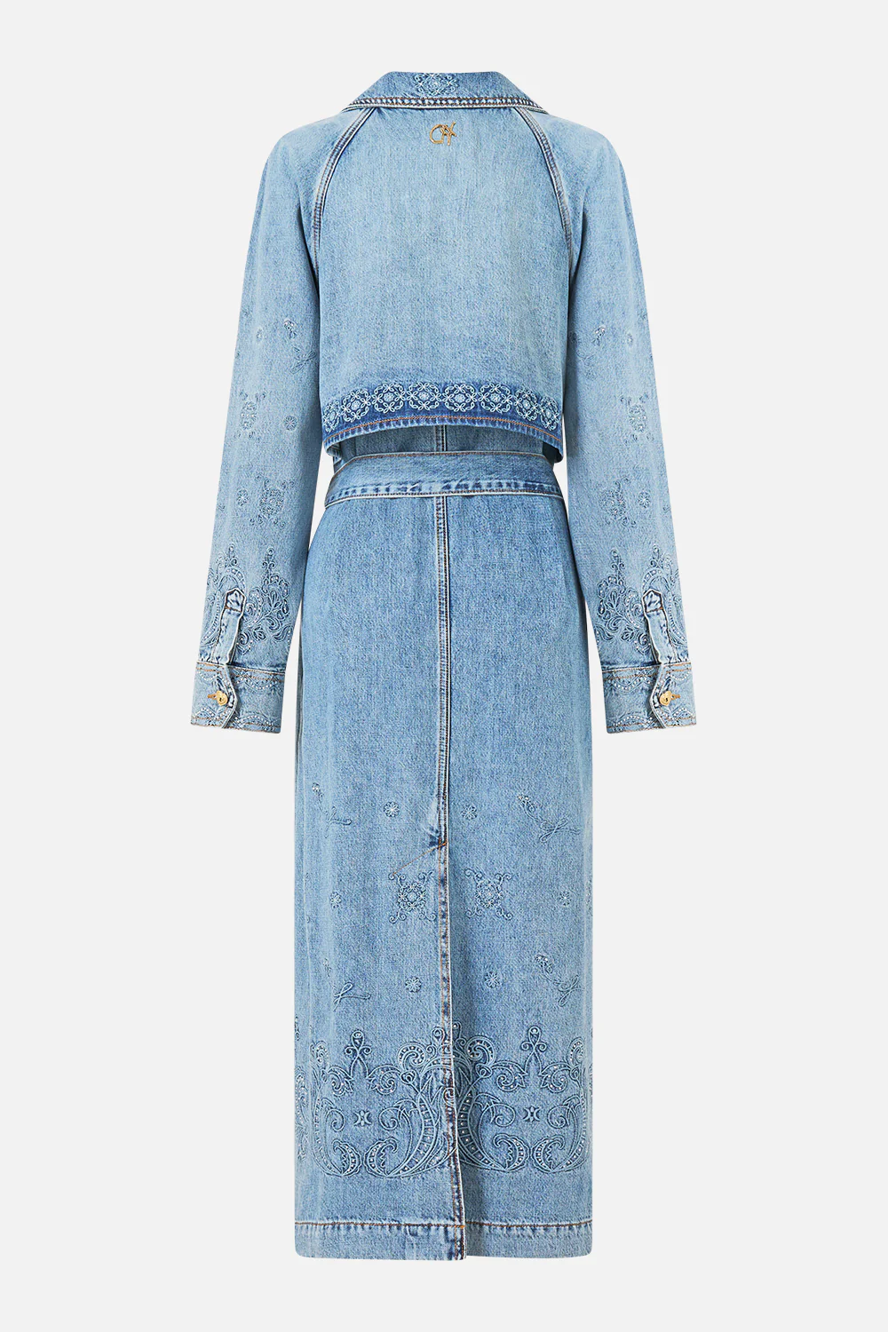 TUCKED SHOULDER COAT DENIM - Image 6