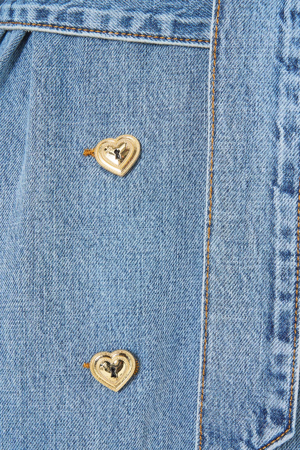 TUCKED SHOULDER COAT DENIM - Image 7