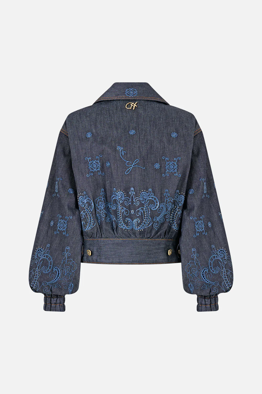 BOMBER JACKET WITH POCKET DETAILS DENIM - Image 6