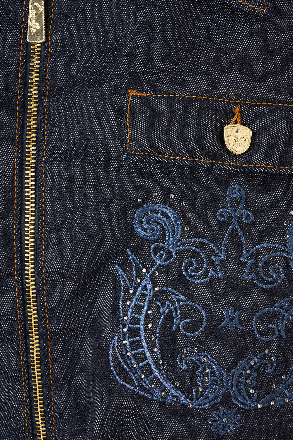 BOMBER JACKET WITH POCKET DETAILS DENIM - Image 7
