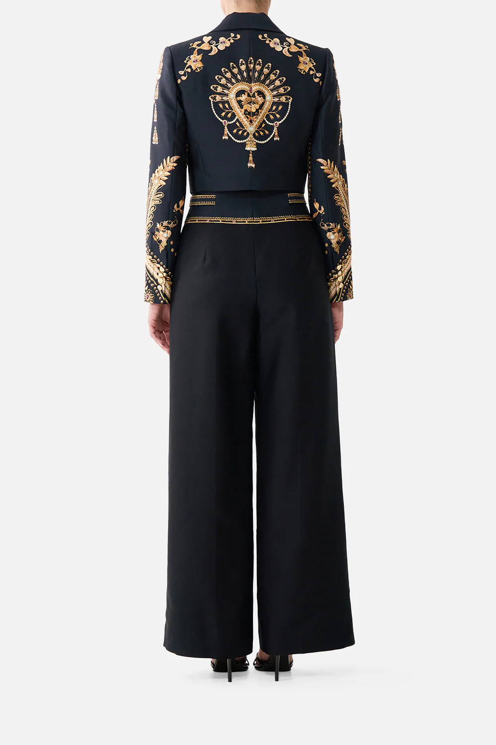 TAILORED PANT WITH WAIST BUTTON DETAIL TAURUS RISING - Image 2