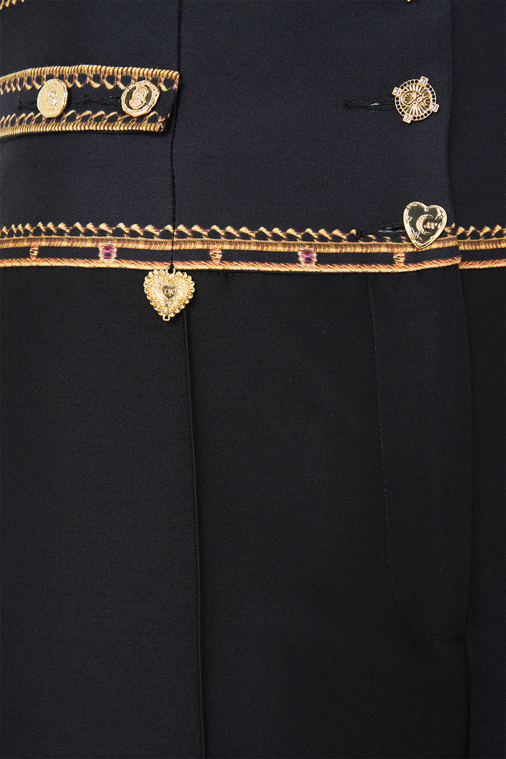 TAILORED PANT WITH WAIST BUTTON DETAIL TAURUS RISING - Image 7