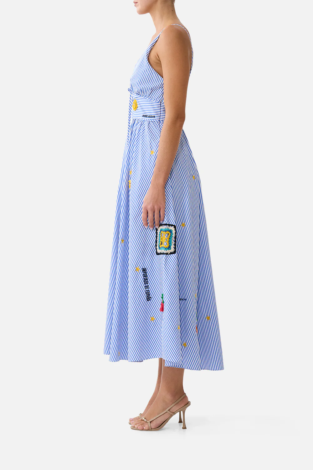 WAISTBAND DRESS WITH TIE DETAIL MAGIC OF THE MERCADO - Image 4
