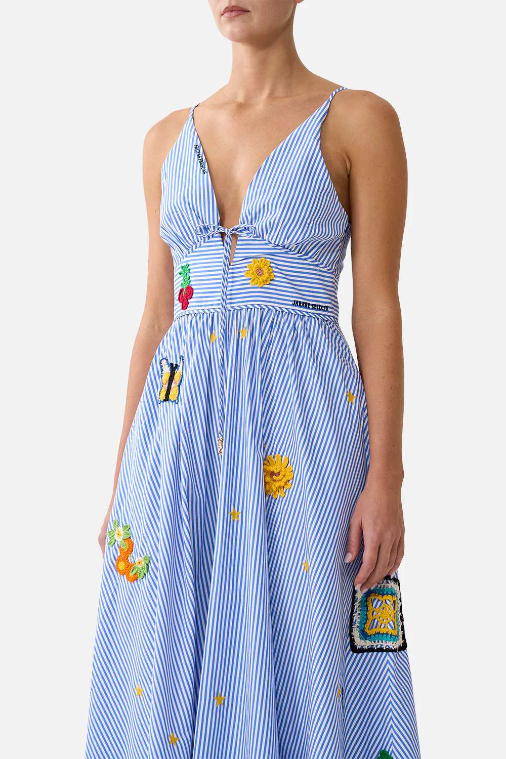 WAISTBAND DRESS WITH TIE DETAIL MAGIC OF THE MERCADO - Image 5