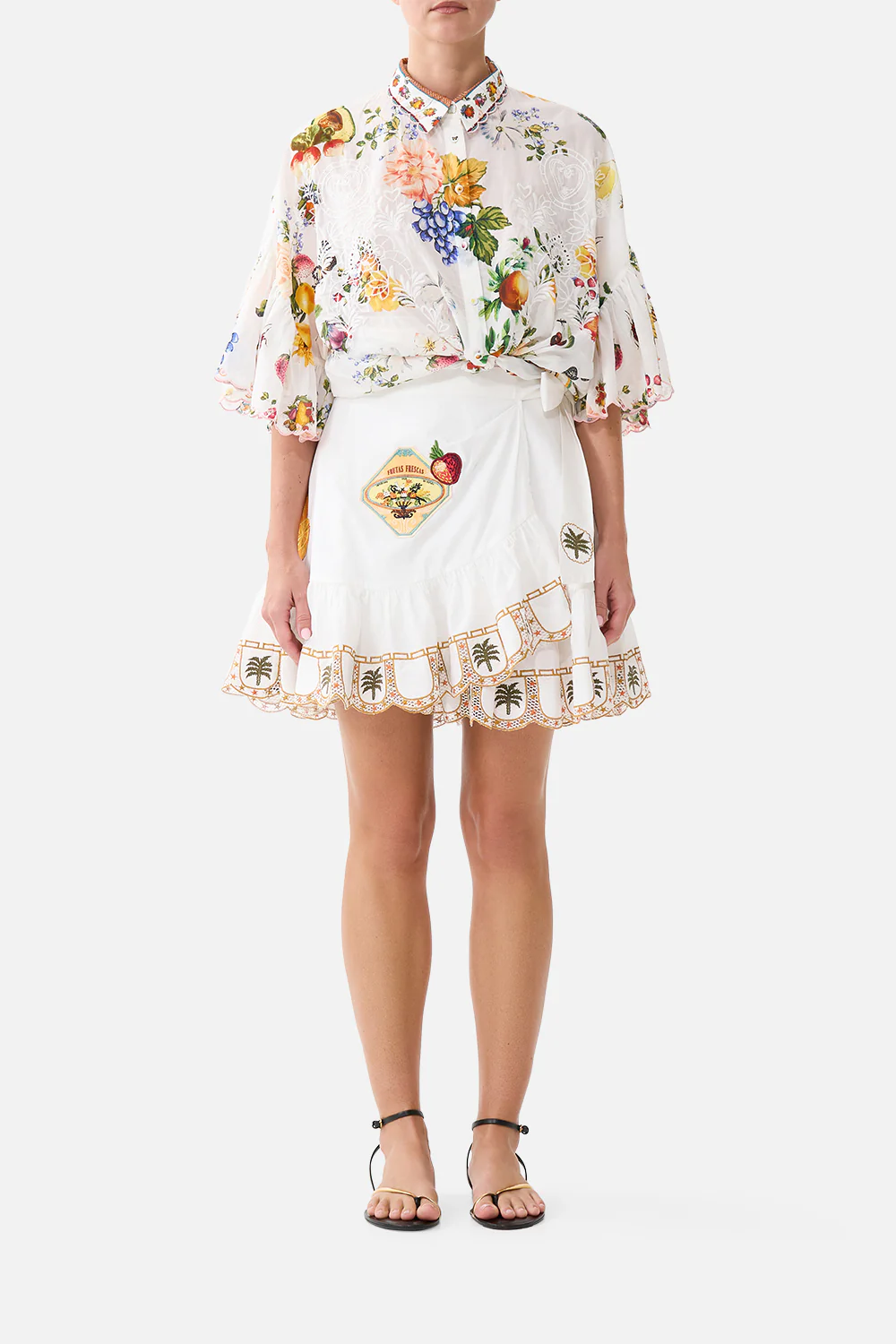 RUFFLE HEM WRAP SKIRT VA VA VINTAGE