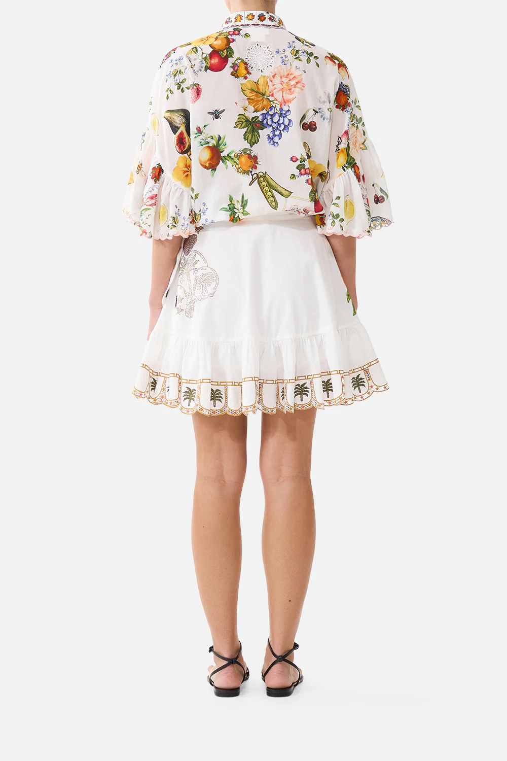 RUFFLE HEM WRAP SKIRT VA VA VINTAGE - Image 2