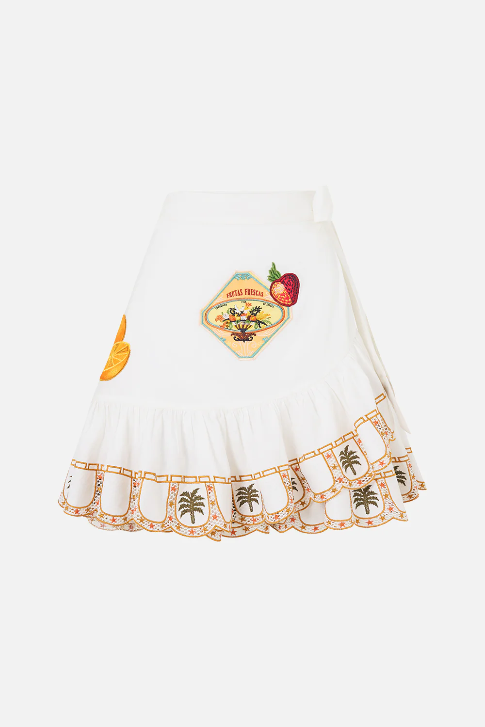 RUFFLE HEM WRAP SKIRT VA VA VINTAGE - Image 3