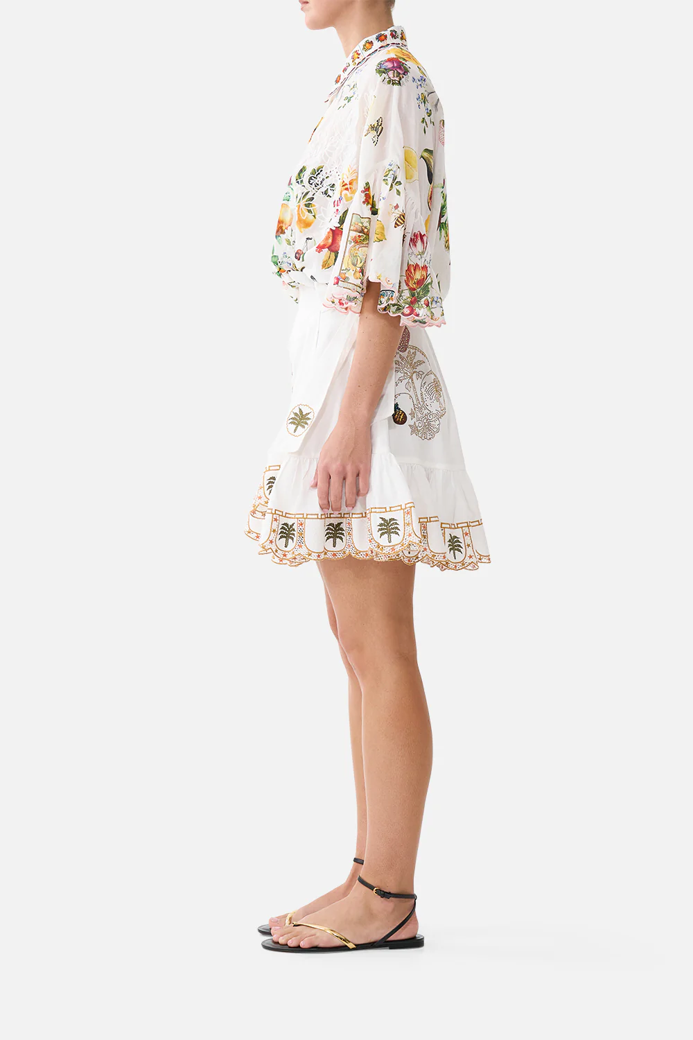 RUFFLE HEM WRAP SKIRT VA VA VINTAGE - Image 4