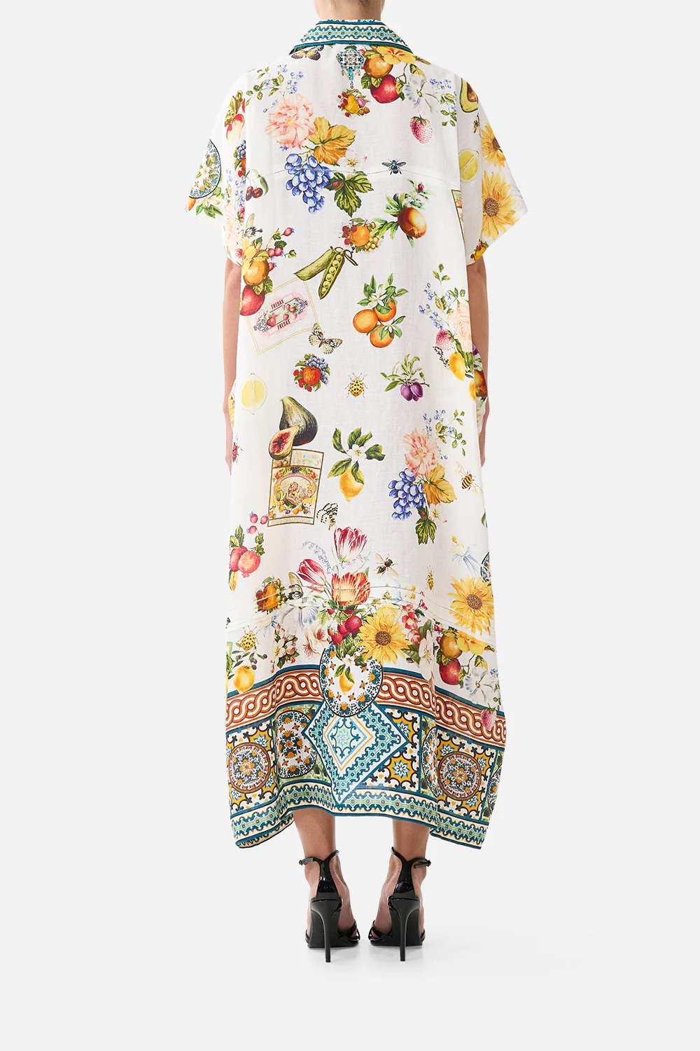 COLLARED KAFTAN WITH FRONT PLEAT DETAIL MAGIC OF THE MERCADO - Image 2