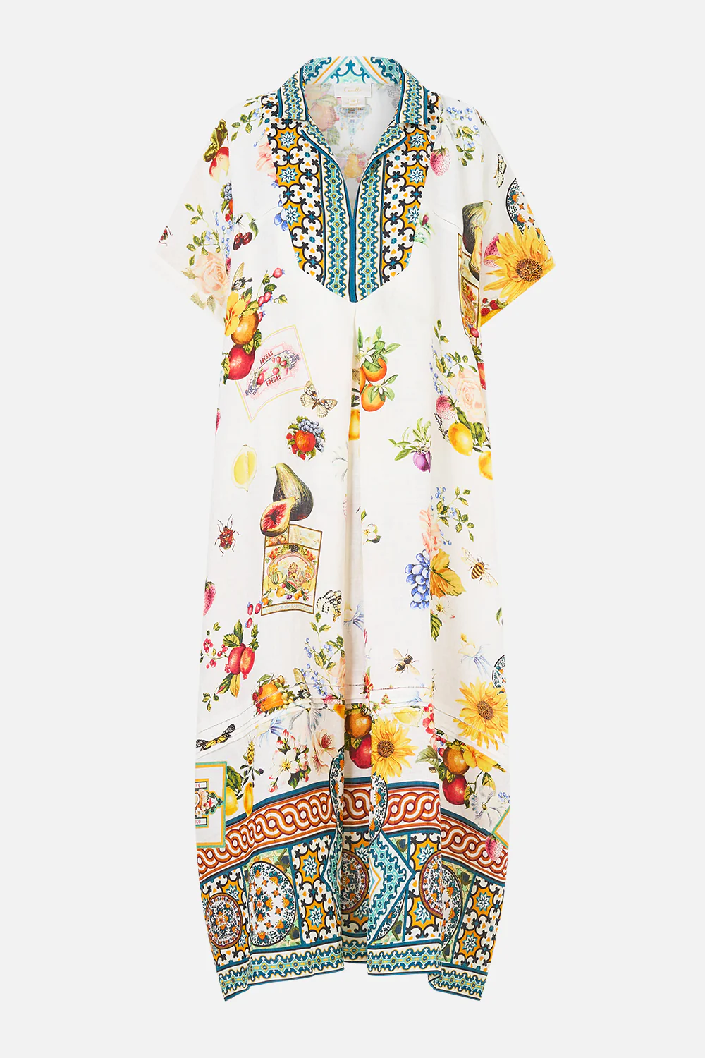 COLLARED KAFTAN WITH FRONT PLEAT DETAIL MAGIC OF THE MERCADO - Image 3