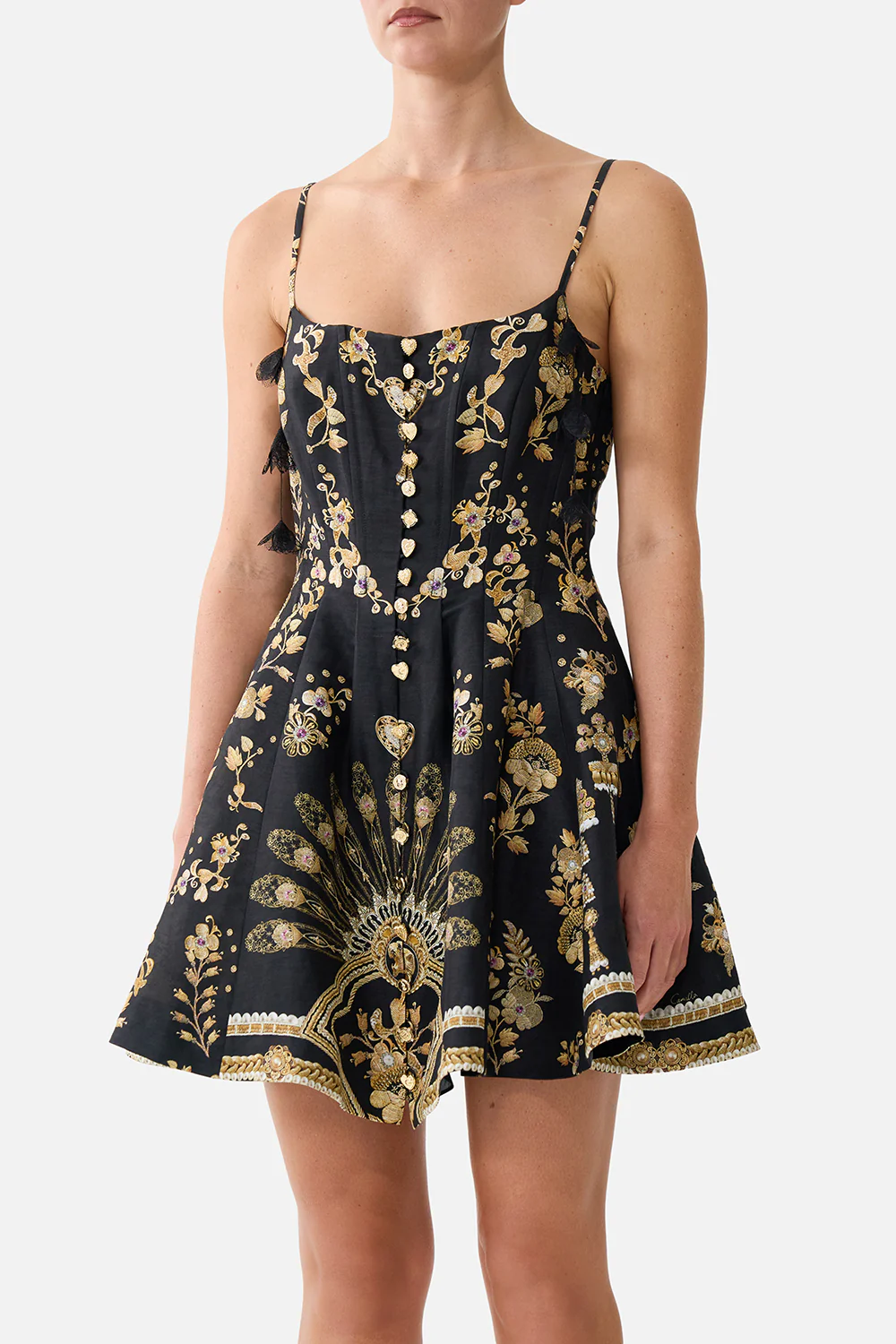 CORSET DRESS WITH SHORT FLARED SKIRT TAURUS RISING - Image 5