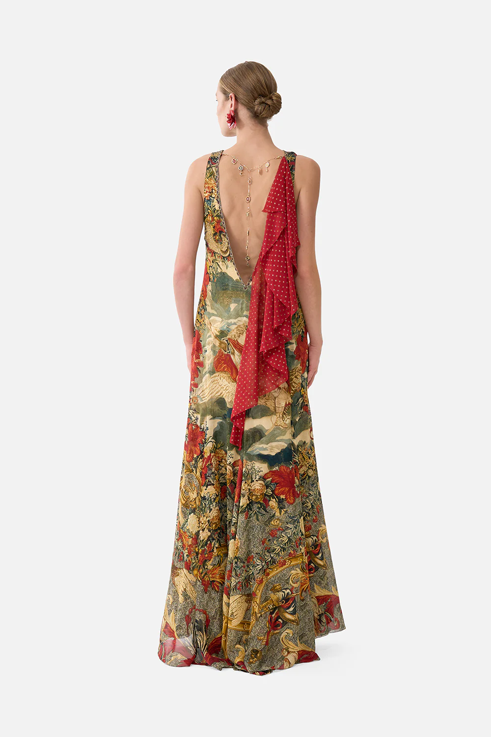 OPEN BACK GOWN WITH FRONT SPLIT MEET ME AT THE MET - Image 2