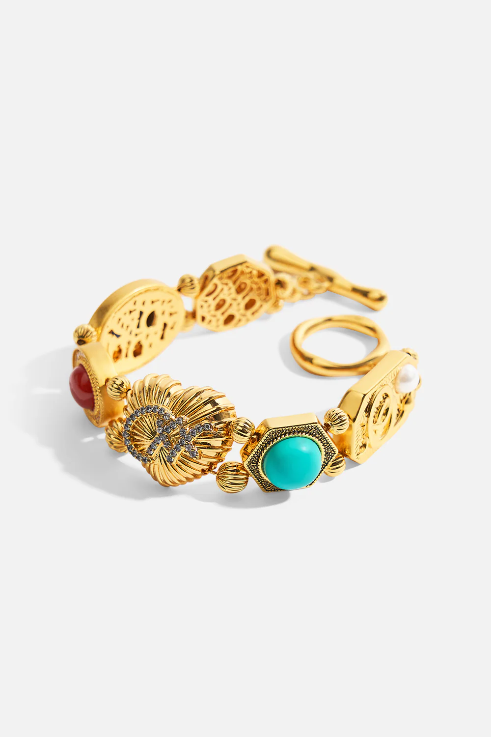 MY CAMEO ROMEO STATEMENT BRACELET GOLD - Image 2