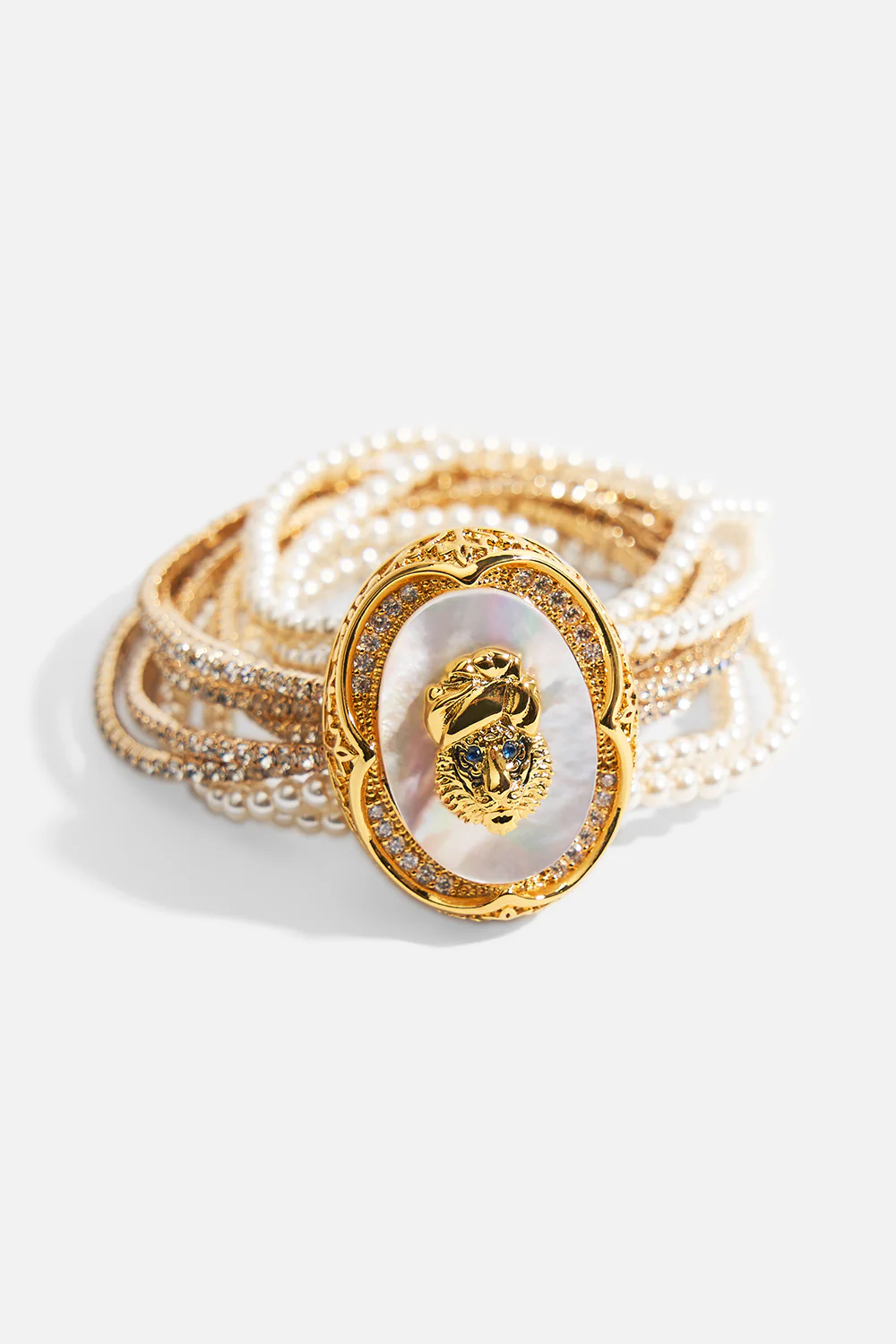 QUEEN OF CHARMS STRETCH BRACELET GOLD