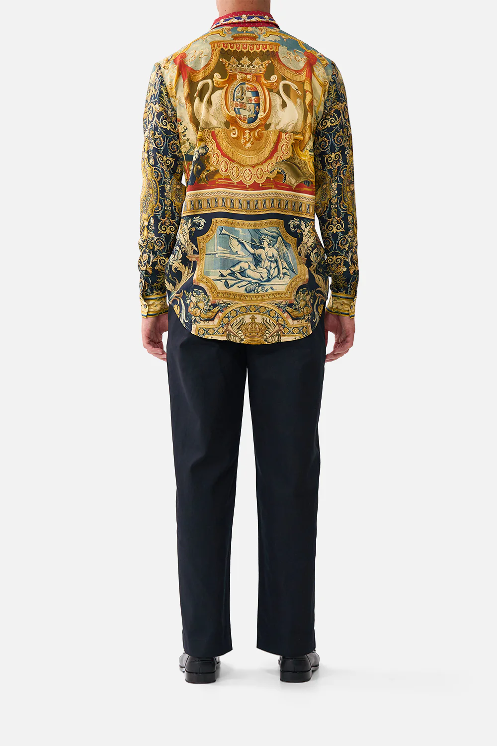 LONG SLEEVE HIDDEN PLACKET SHIRT MEET ME AT THE MET - Image 2