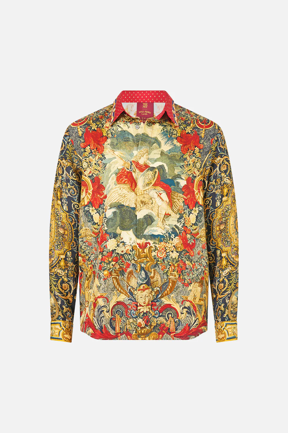LONG SLEEVE HIDDEN PLACKET SHIRT MEET ME AT THE MET - Image 3