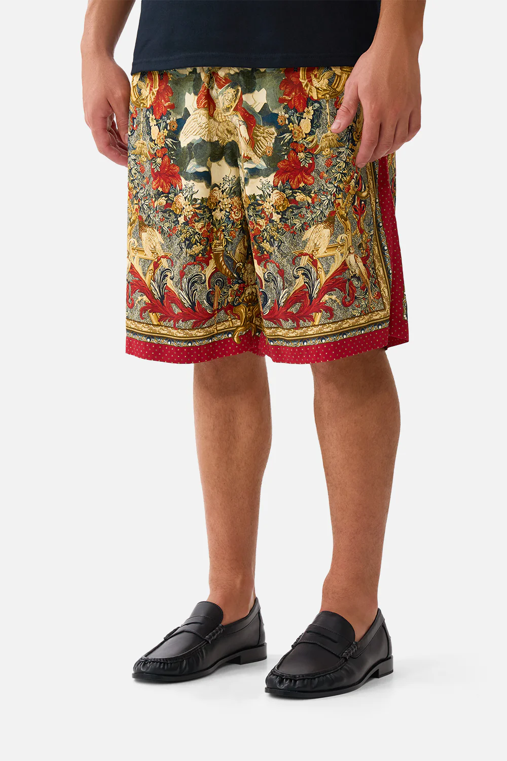 BAGGY LONG WALK SHORT WITH ELASTIC WAIST MEET ME AT THE MET - Image 5