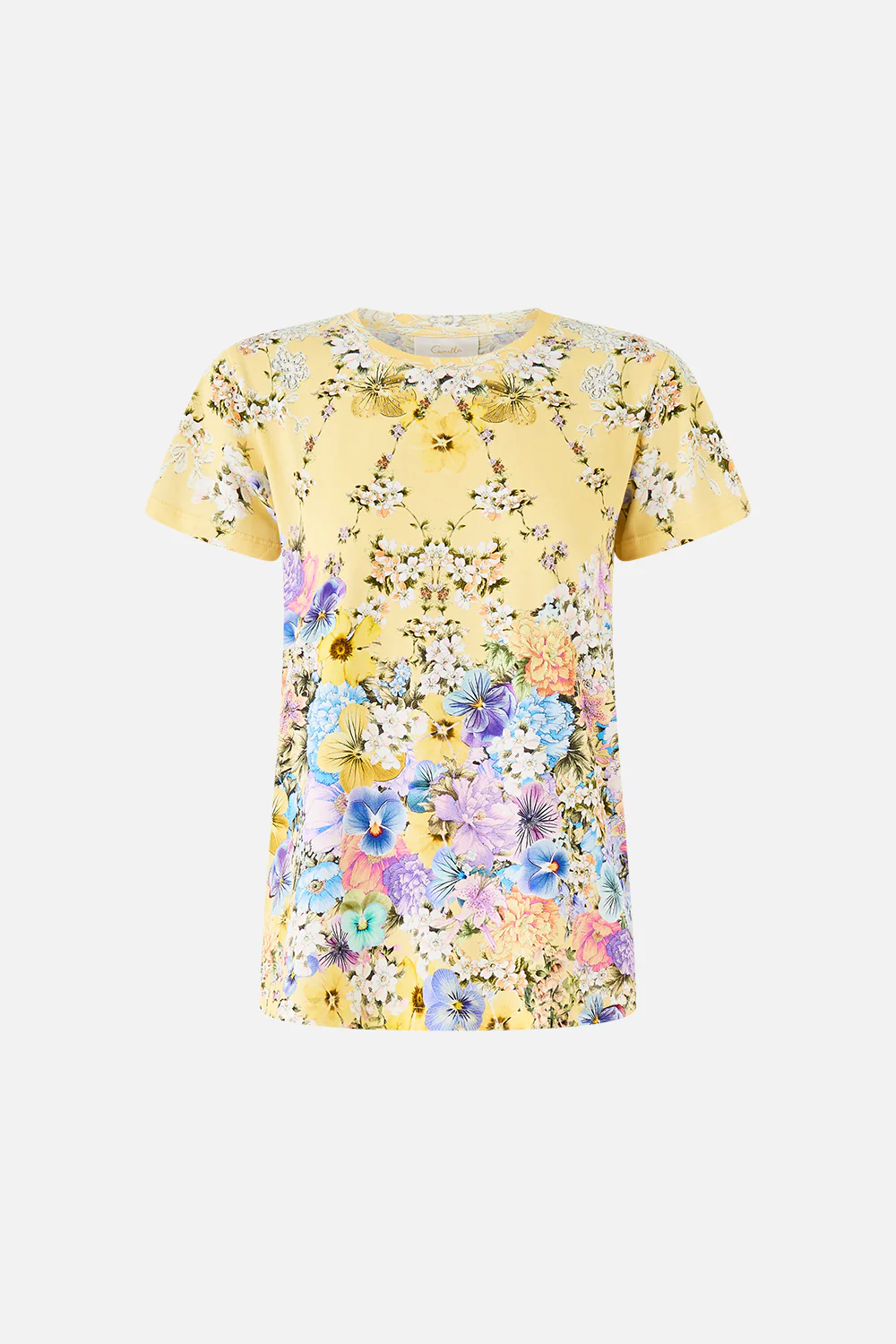 SLIM FIT ROUND NECK T-SHIRT DARLING BUDS - Image 3
