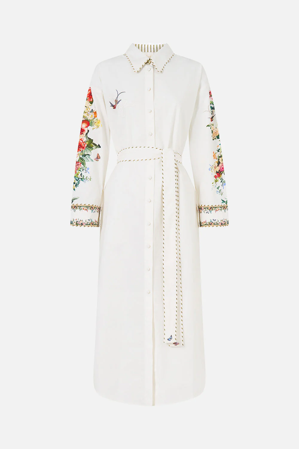 SHIRT DRESS WITH BACK BUTTON DETAIL ART FOR THE EMPRESS - Image 3