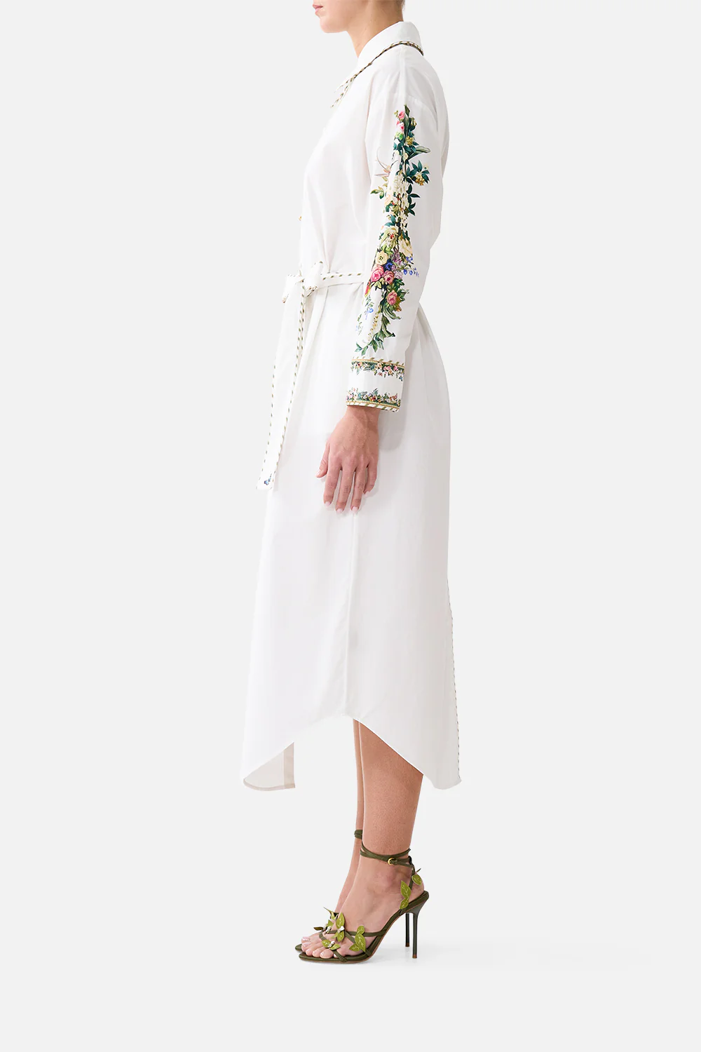 SHIRT DRESS WITH BACK BUTTON DETAIL ART FOR THE EMPRESS - Image 4