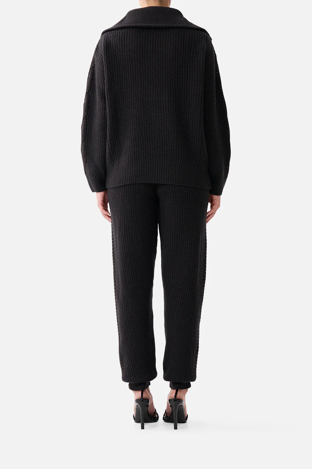 HALF ZIP KNIT SWEATER NIGHT GARDEN - Image 2