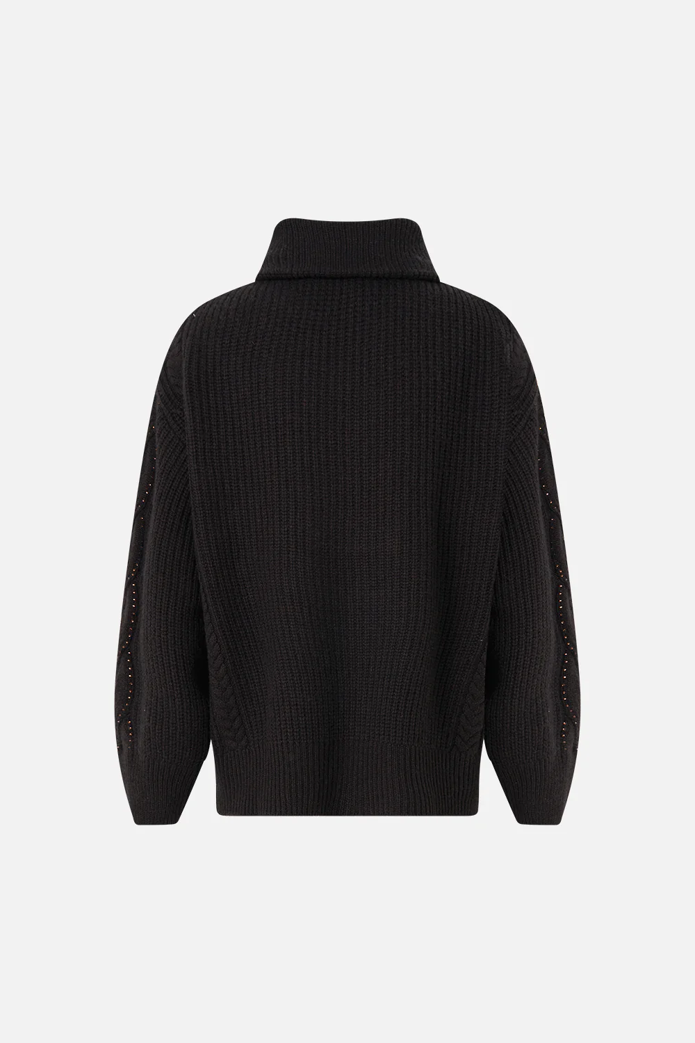 HALF ZIP KNIT SWEATER NIGHT GARDEN - Image 6