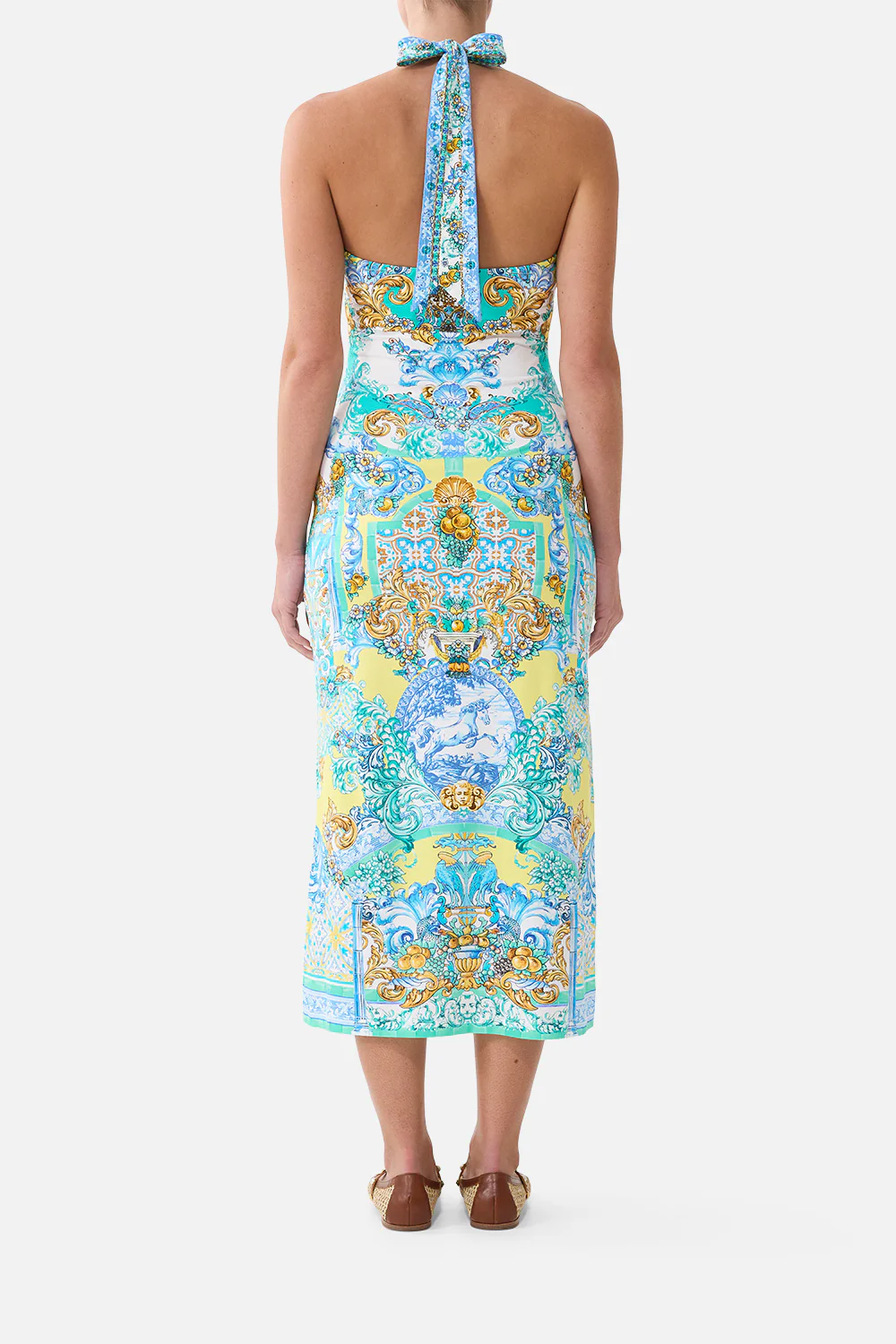 JERSEY HALTER DRESS DIAL UP THE TILES - Image 2