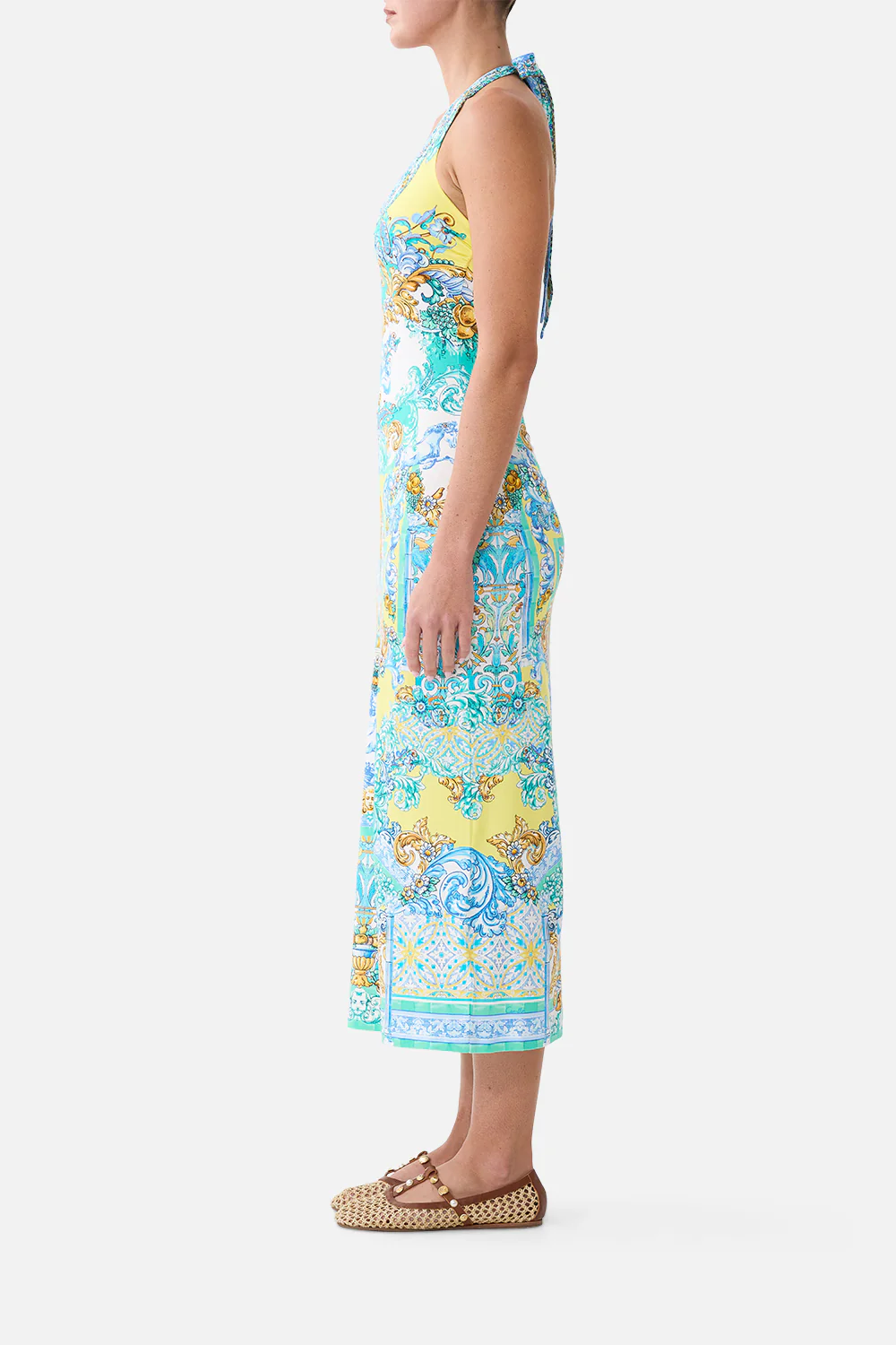JERSEY HALTER DRESS DIAL UP THE TILES - Image 4