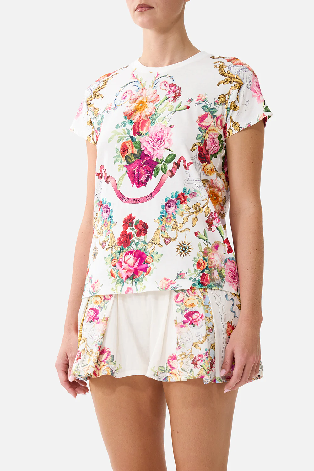SLIM FIT ROUND NECK T-SHIRT TORERO LIBERTINE - Image 5