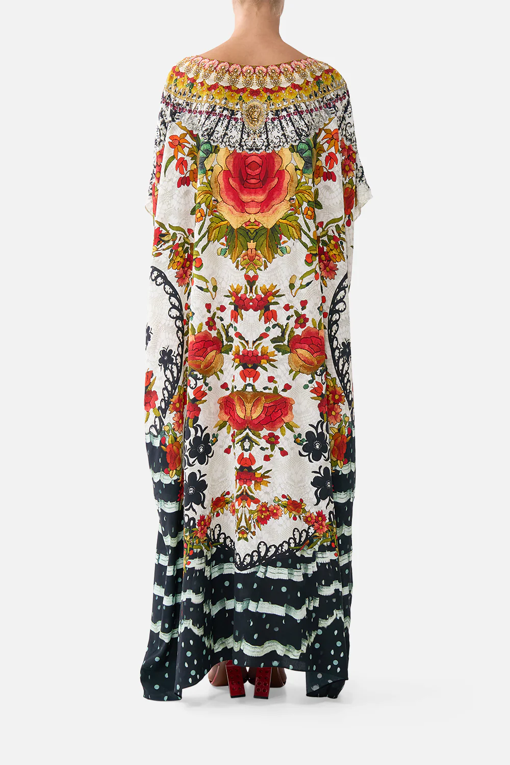 ROUND NECK KAFTAN LA ROSA - Image 2