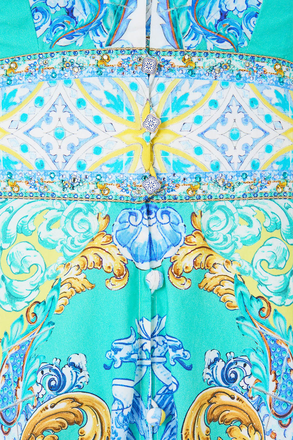 RUFFLE NECK HALTER DRESS DIAL UP THE TILES - Image 7