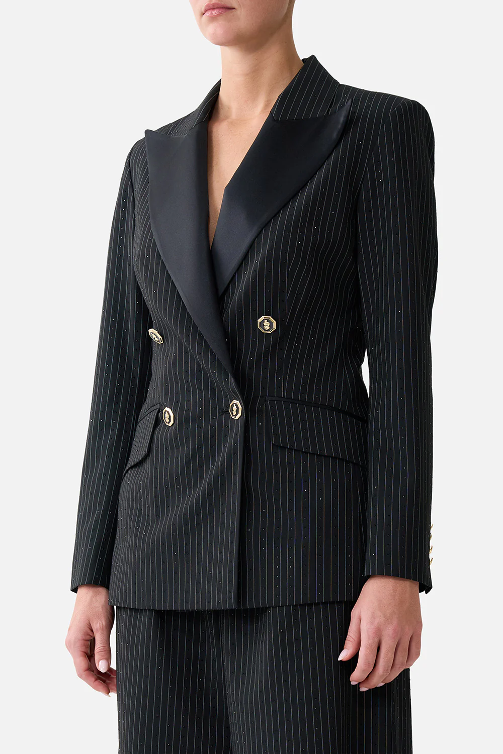DOUBLE BREASTED SUIT JACKET NIGHT GARDEN - Image 5