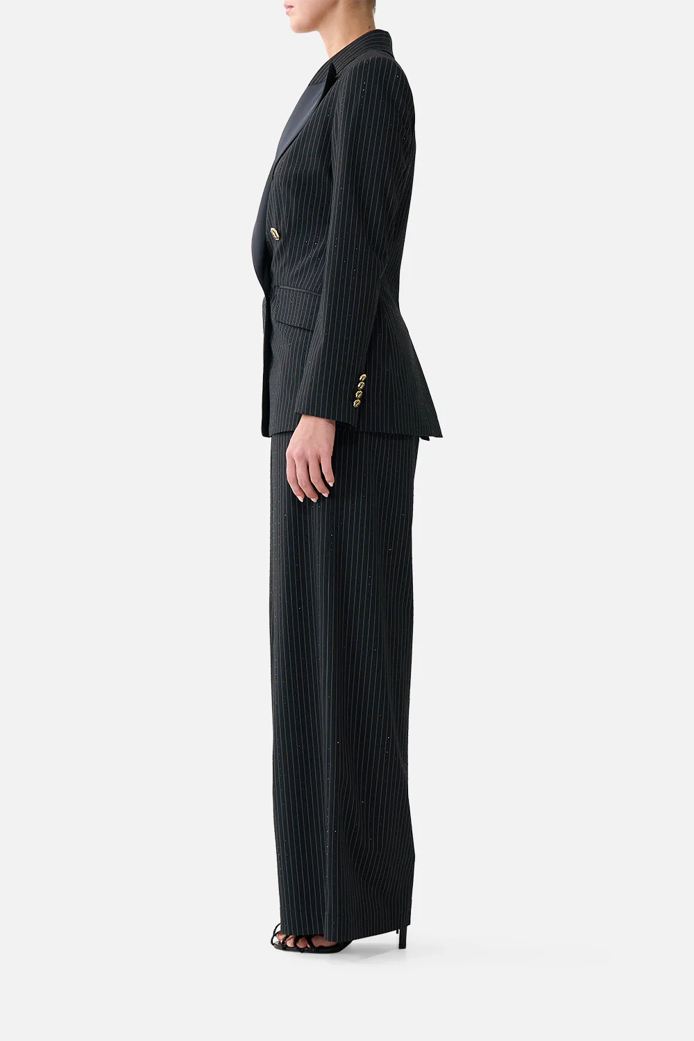 WIDE LEG WAISTED PANT NIGHT GARDEN - Image 4